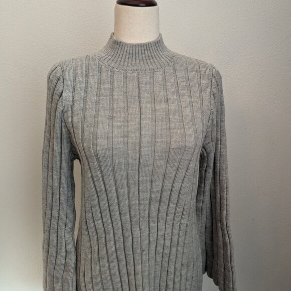 Anthropologie Long-Sleeve A-Line Sweater Mini Dress - Picture 8 of 9